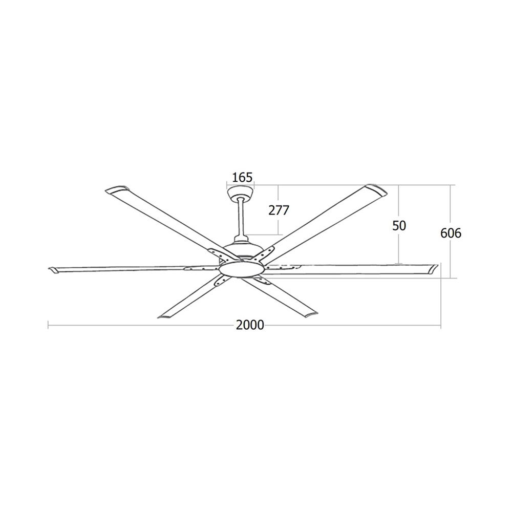 พัดลมไม่มีโคมไฟ MR.KEN 25-01681 78 นิ้ว สีขาว