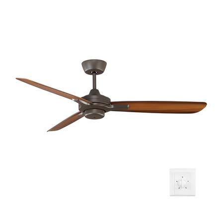 พัดลมไม่มีโคมไฟ MR.KEN 25-01728 52 นิ้ว สีน้ำตาล_0