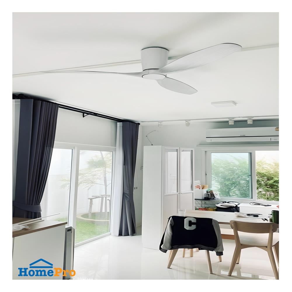 พัดลมไม่มีโคมไฟ MR.KEN 25-01981 52 นิ้ว สีขาว