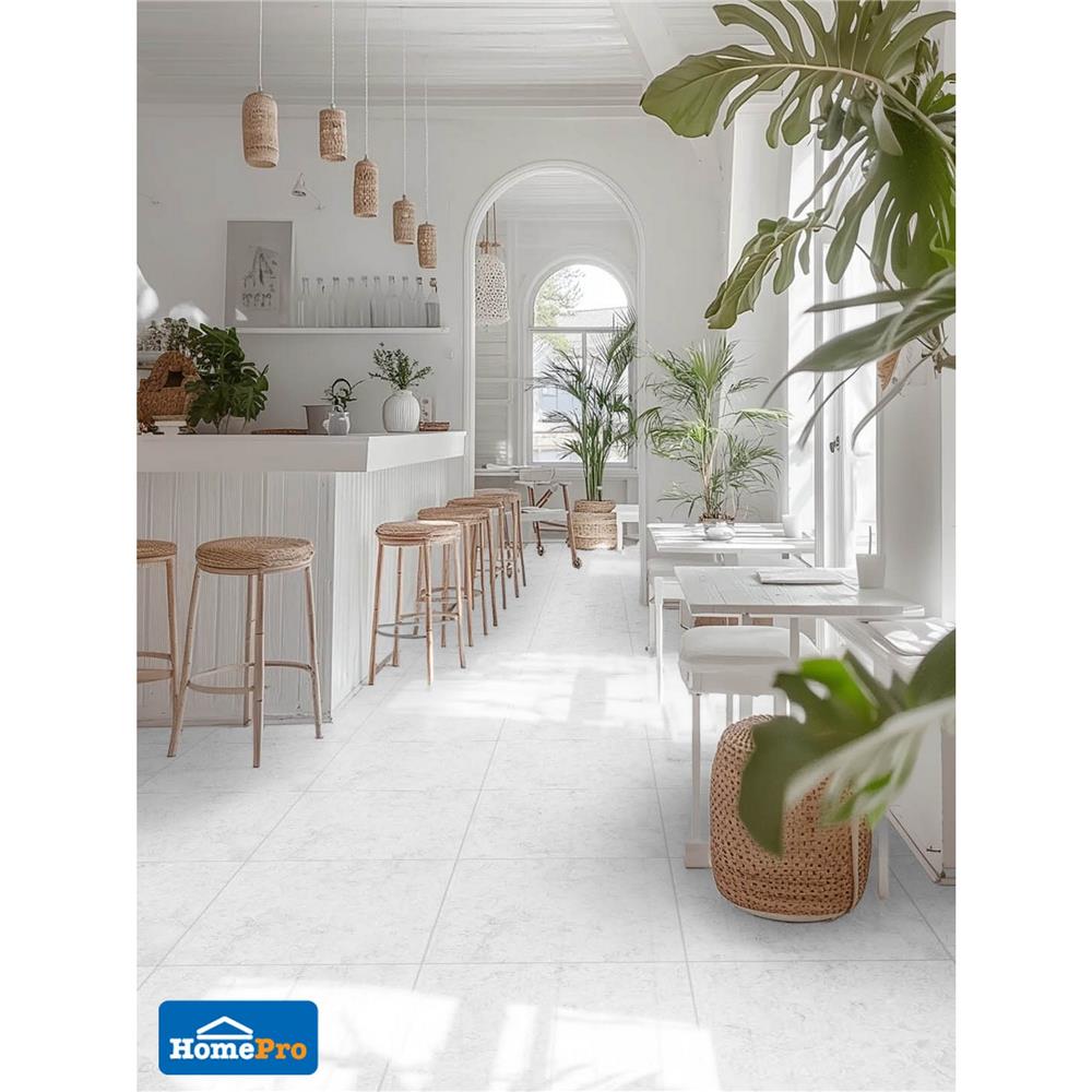 กระเบื้องพื้น 18x18 นิ้ว TARA ซีนาย ขาว PM 1 ตร.ม.