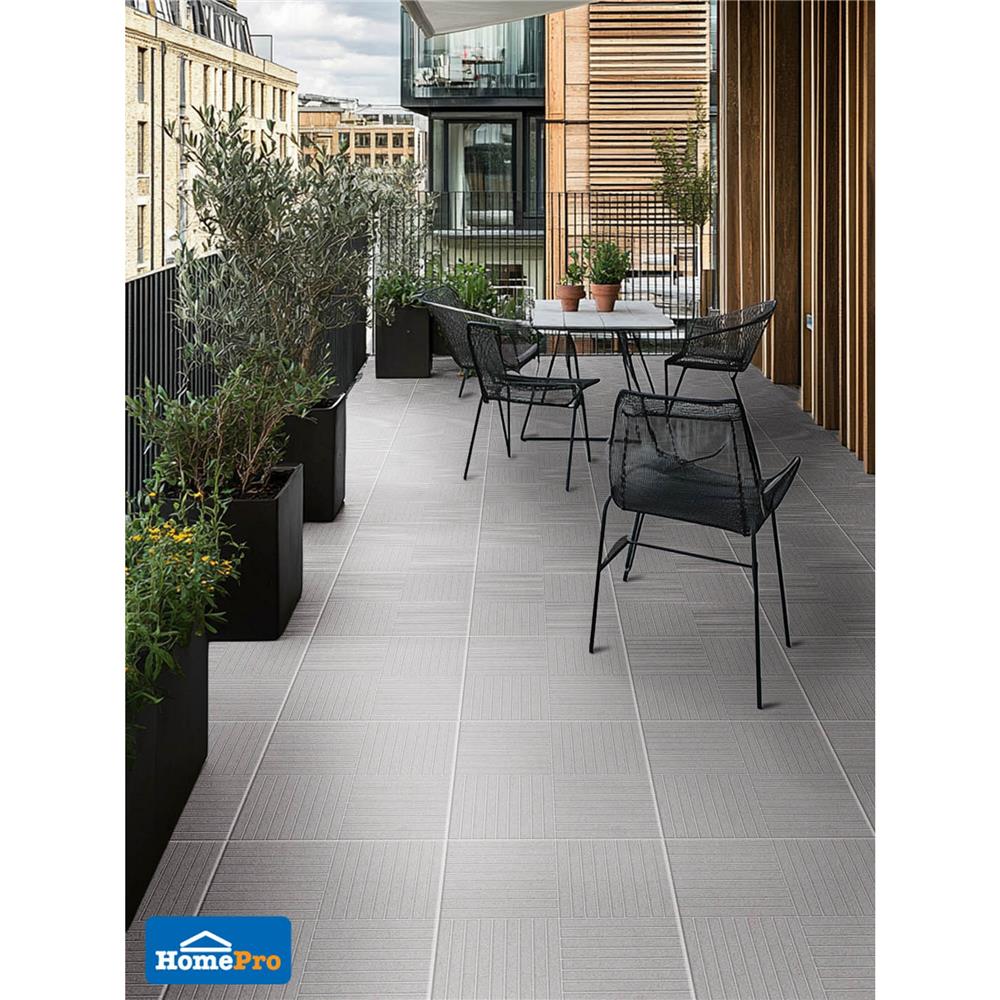 กระเบื้องพื้น 16x16 นิ้ว TARA แอนต้าร์ เทา PM 0.96 ตร.ม.