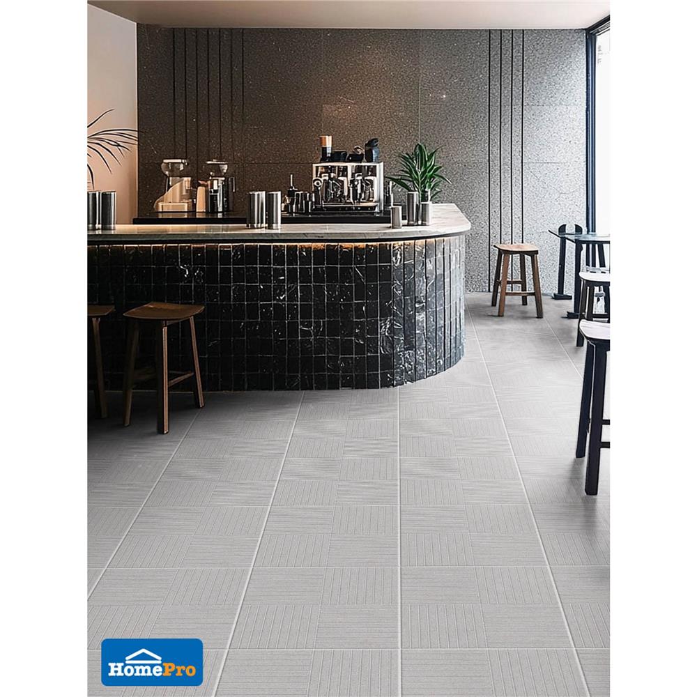 กระเบื้องพื้น 16x16 นิ้ว TARA แอนต้าร์ เทา PM 0.96 ตร.ม.
