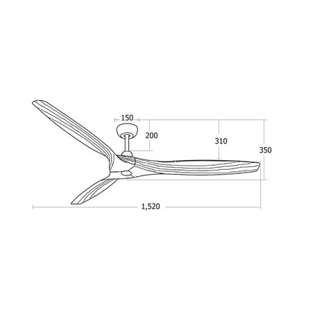 พัดลมไม่มีโคมไฟ MR.KEN 25-01732 60 นิ้ว สีเทา_4