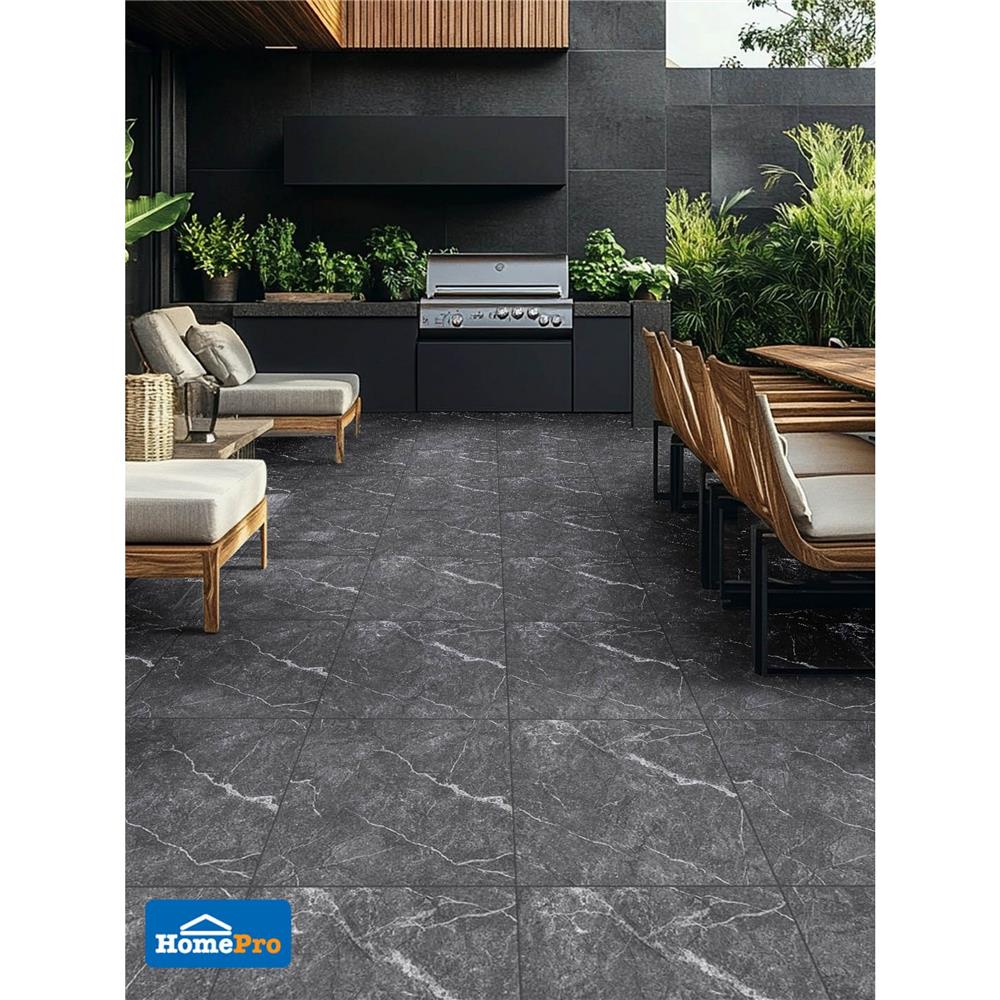 กระเบื้องพื้น 16x16 นิ้ว TARA เอโดม เทา PM 0.96 ตร.ม.