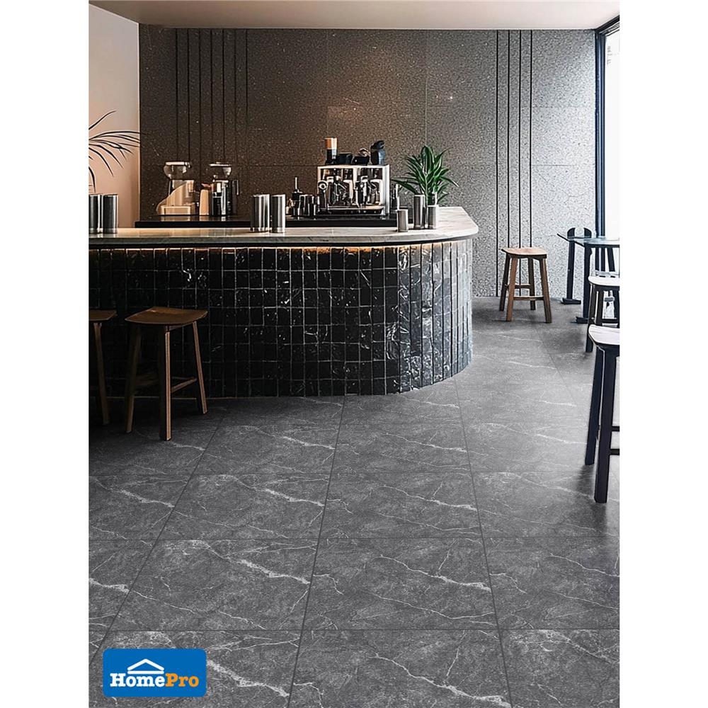 กระเบื้องพื้น 16x16 นิ้ว TARA เอโดม เทา PM 0.96 ตร.ม.