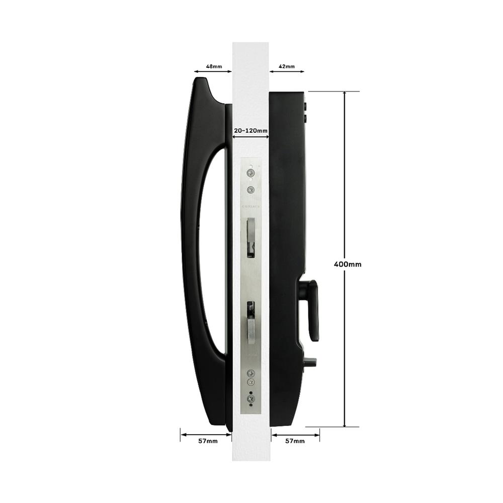 กลอนดิจิตอล CONLOCK CL-X30 สีเทา/ดำ