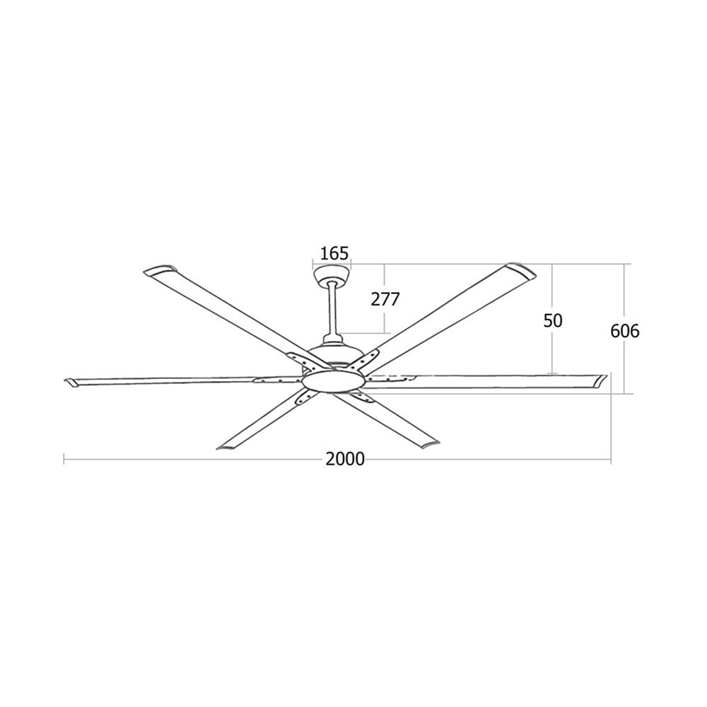 พัดลมไม่มีโคมไฟ MR.KEN 25-01682 78 นิ้ว สีเทา/ดำ
