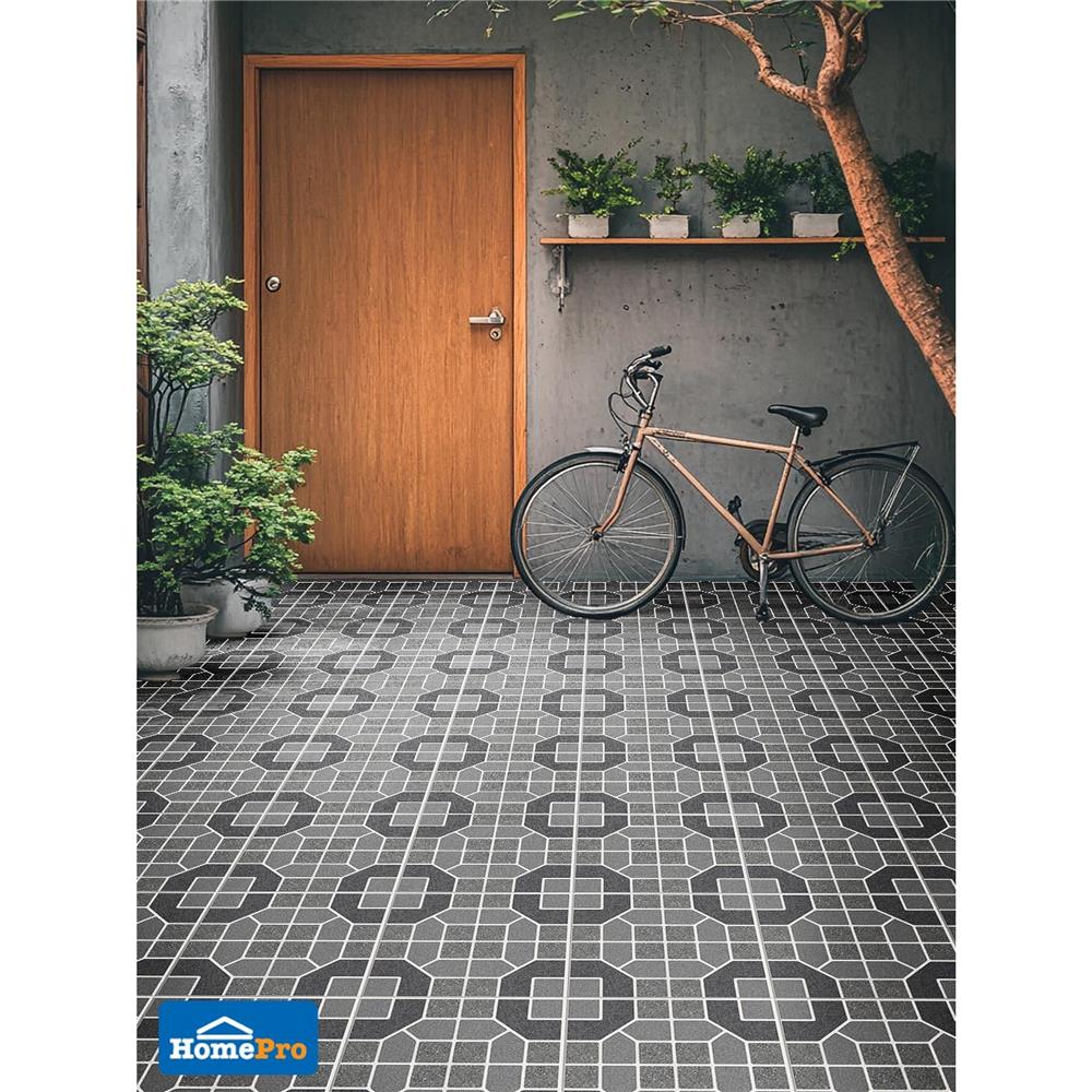 กระเบื้องพื้น 16x16 นิ้ว TARA ฮาการ์ เทา PM 0.96 ตร.ม.