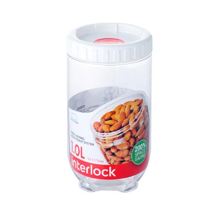 ขวดโหล PET ฝาเกลียว LOCKNLOCK INTERLOCK INL302W 1 ลิตร สีขาว/ใส_0