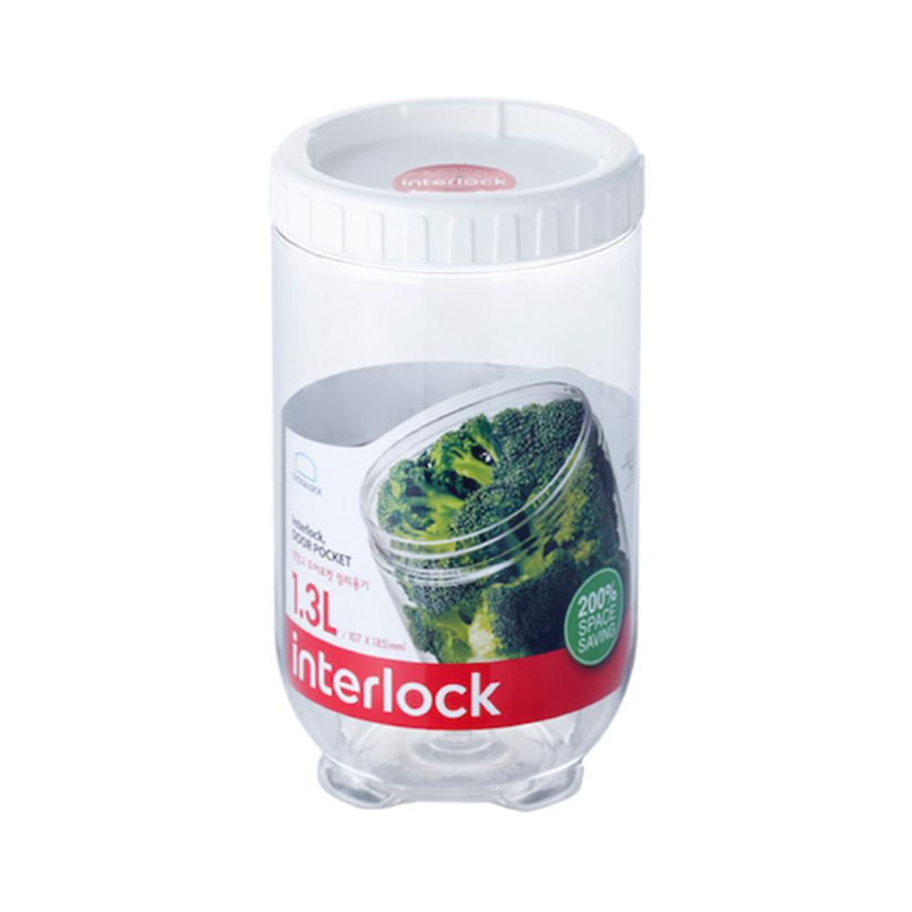 ขวดโหล PET ฝาเกลียว LOCKNLOCK INTERLOCK INL402W 1.3 ลิตร สีขาว/ใส