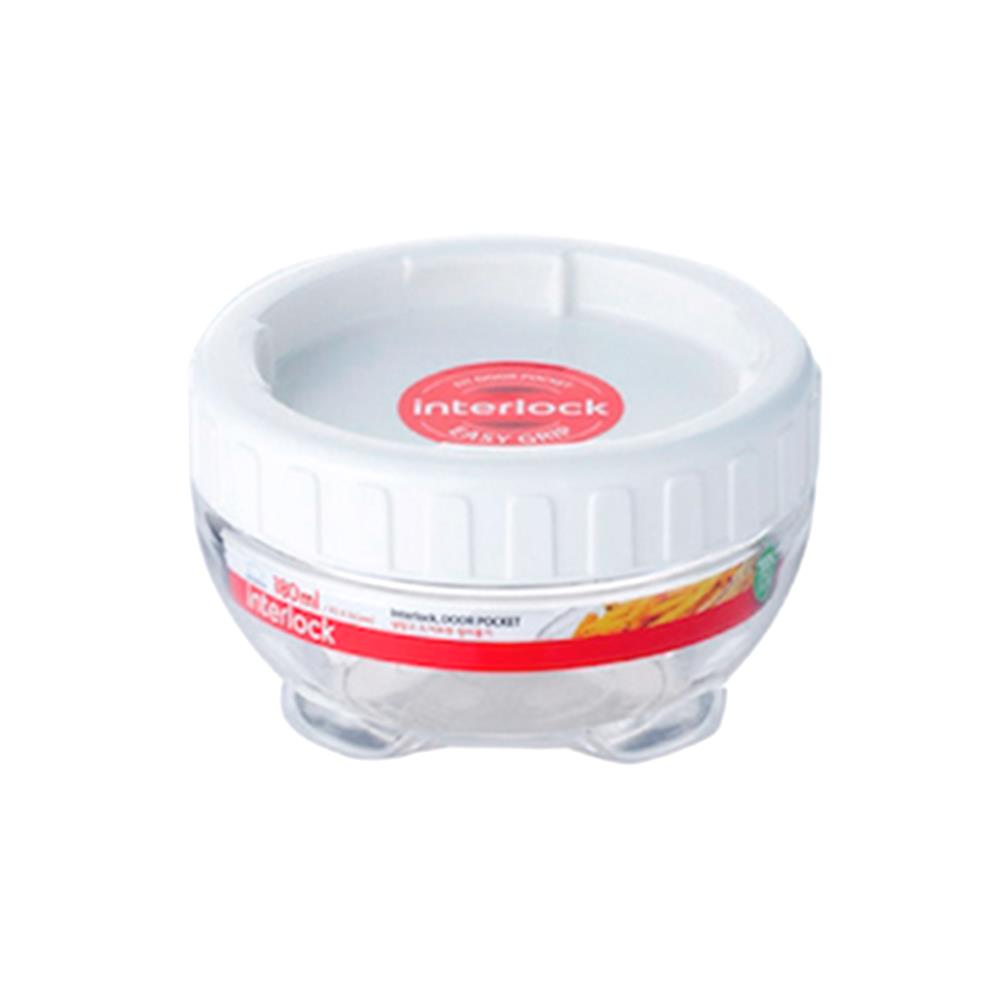 ขวดโหล PET ฝาเกลียว LOCKNLOCK INTERLOCK INL305W 0.18 ลิตร สีขาว/ใส