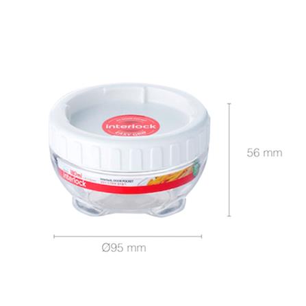 ขวดโหล PET ฝาเกลียว LOCKNLOCK INTERLOCK INL305W 0.18 ลิตร สีขาว/ใส_1