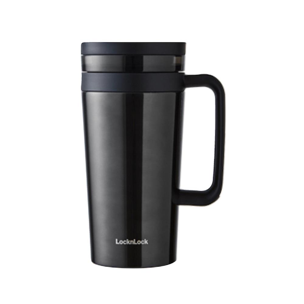 แก้วน้ำสุญญากาศพร้อมฝา LOCKNLOCK COFFEE FILTER MUG 580 มล. สีดำ