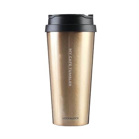 กระติกสุญญากาศ LOCKNLOCK CLIP TUMBLER 0.54 ลิตร สีทอง_0