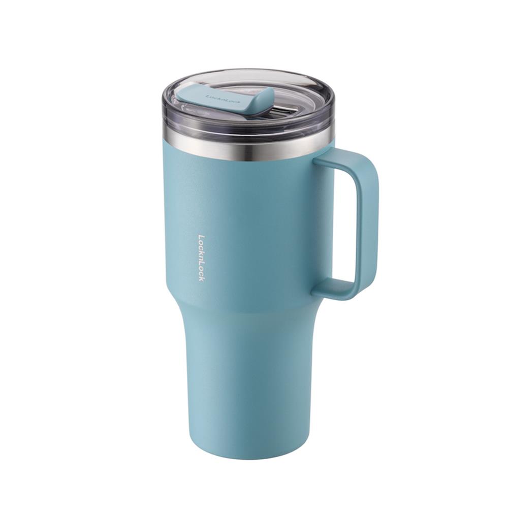 กระติกสุญญากาศ LOCKNLOCK METRO KING 0.82 ลิตร สีฟ้า