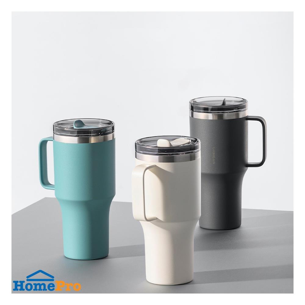 กระติกสุญญากาศ LOCKNLOCK METRO KING 0.82 ลิตร สีฟ้า