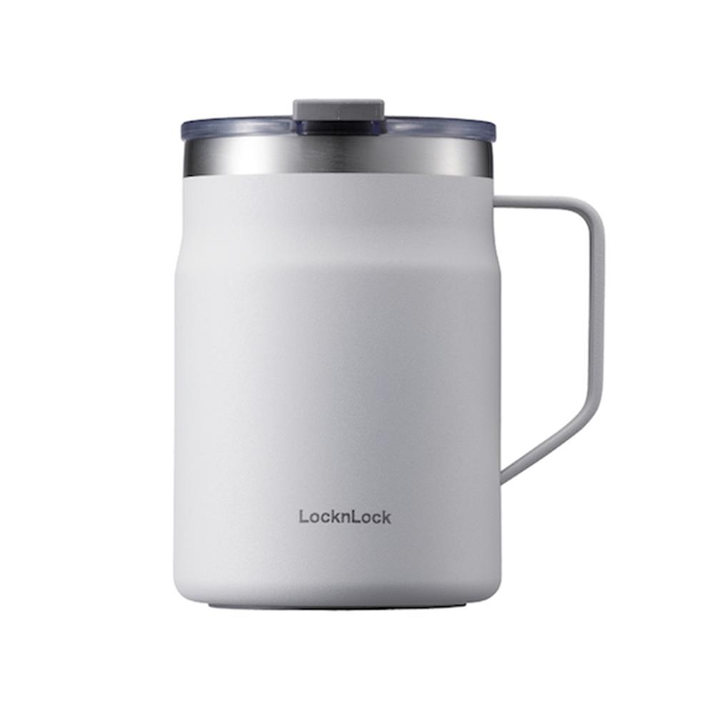 กระติกสุญญากาศ LOCKNLOCK METRO MUG 475 มล. สีขาว