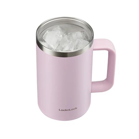 แก้วน้ำสุญญากาศ LOCKNLOCK FLAT TABLE MUG 0.73 ลิตร สีม่วง_1