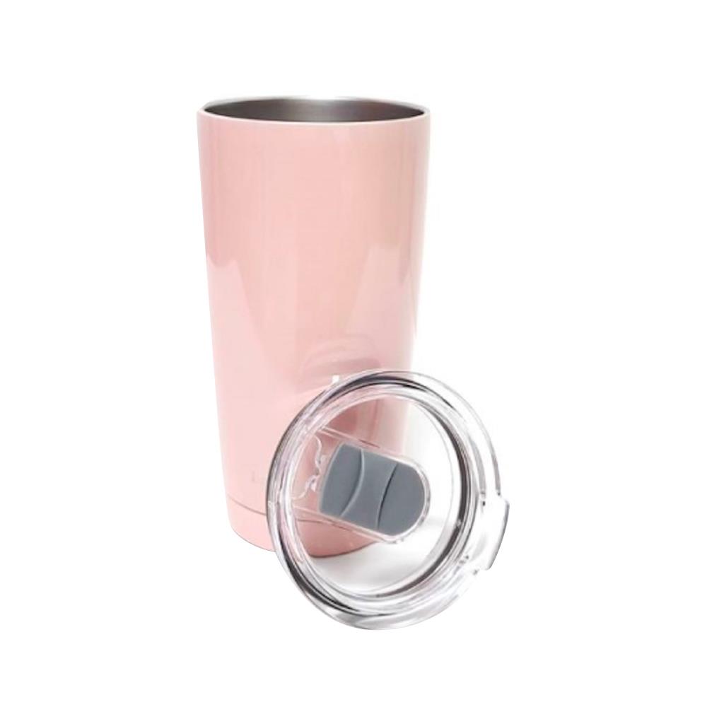 แก้วน้ำสุญญากาศ LOCKNLOCK EASYTABLE 500 มล. สีชมพู