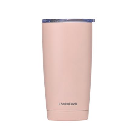 แก้วน้ำสุญญากาศ LOCKNLOCK EASYTABLE 500 มล. สีชมพู_0