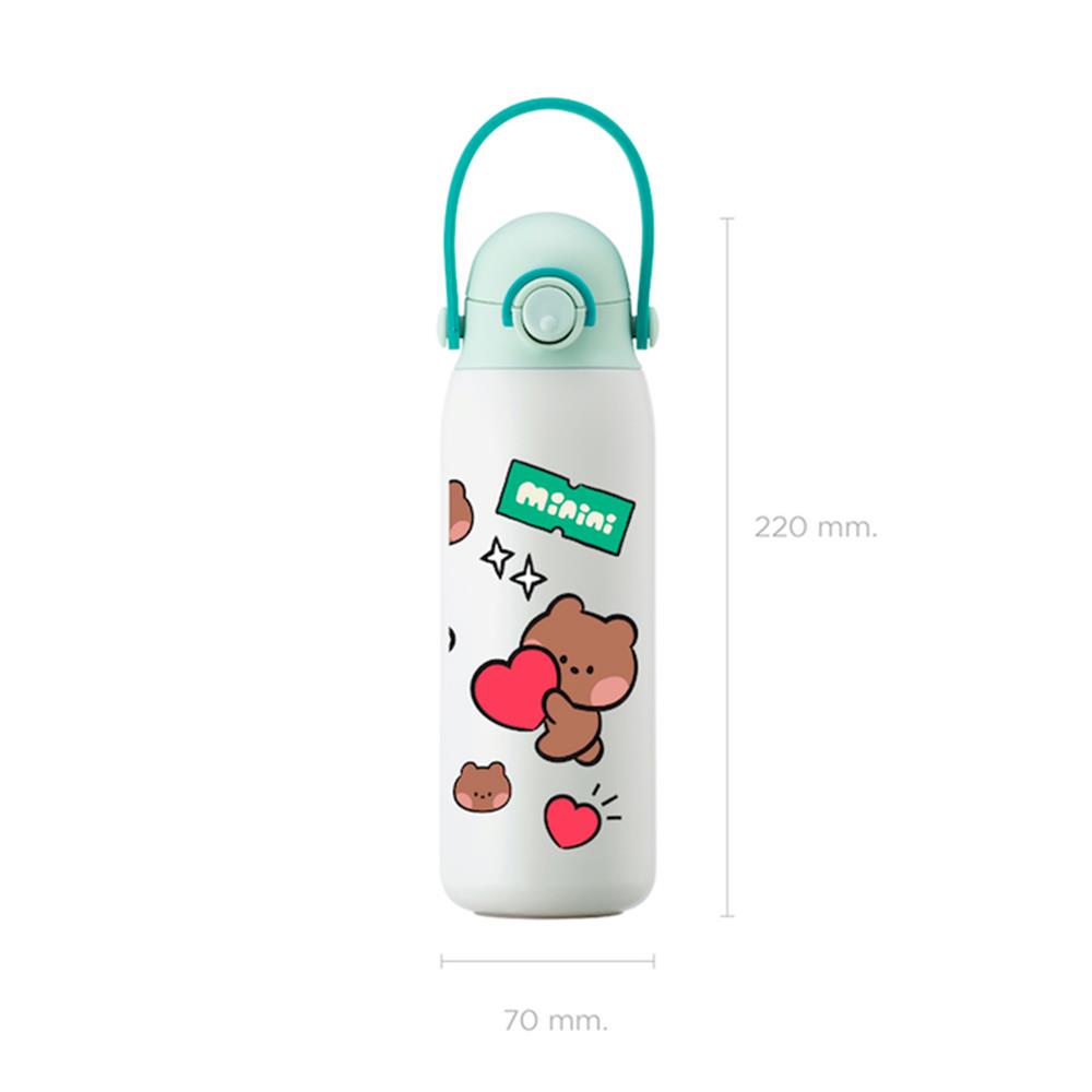 กระติกสุญญากาศ LOCKNLOCK LINE FRIEND 520 มล. สีมิ้นท์