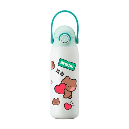 กระติกสุญญากาศ LOCKNLOCK LINE FRIEND 520 มล. สีมิ้นท์_0