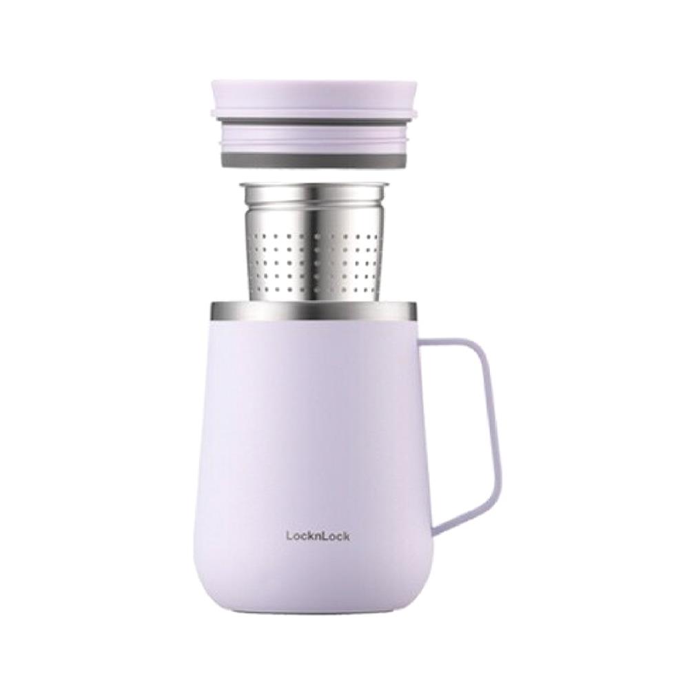 แก้วน้ำสเตนเลส LOCKNLOCK METRO TEA 0.4 ลิตร สีม่วง