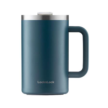 แก้วน้ำสุญญากาศ LOCKNLOCK FLAT TABLE MUG 0.73 ลิตร สีเขียว_0
