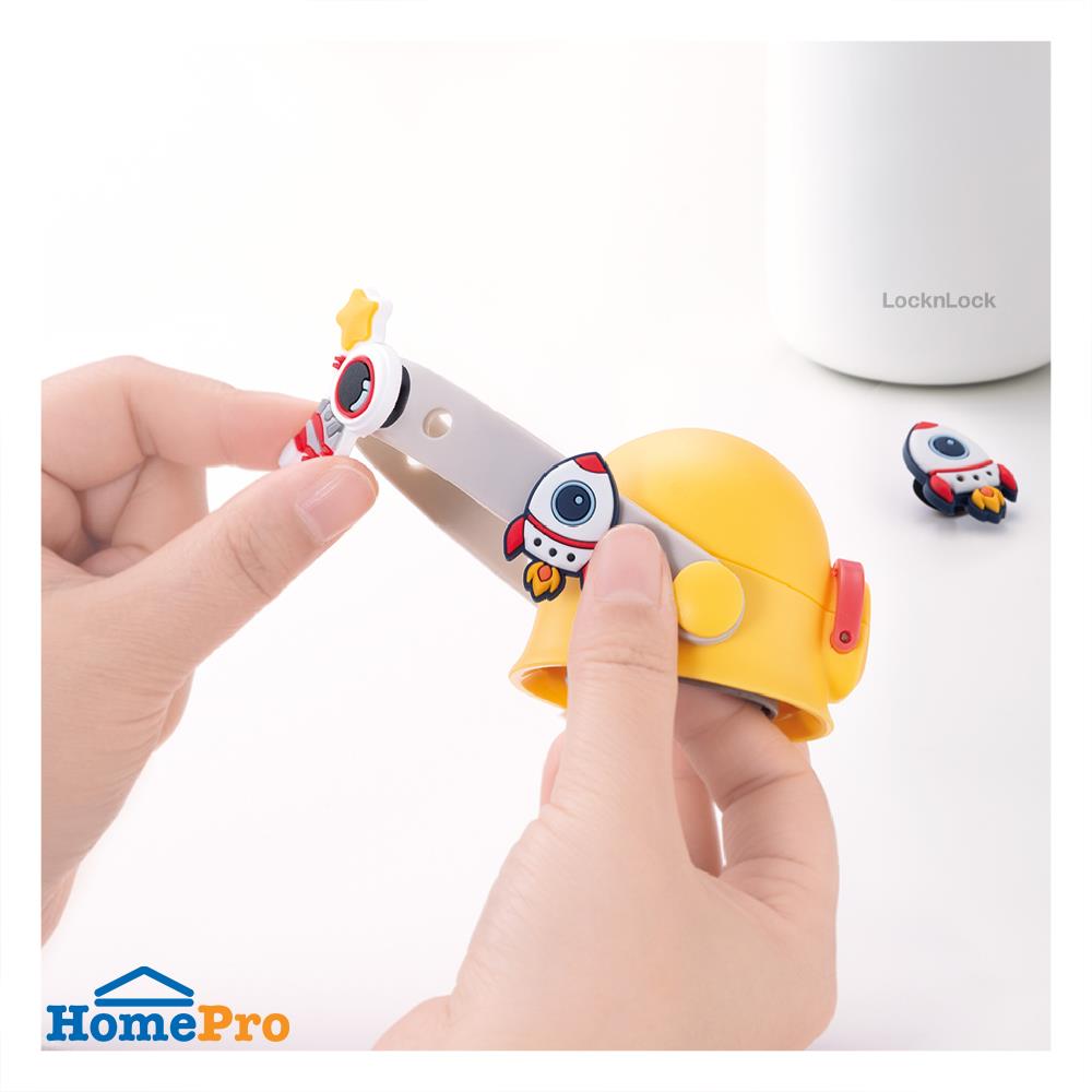 กระติกสุญญากาศ LOCKNLOCK DIY STRAM TUMBLER 350 มล. สีเหลือง