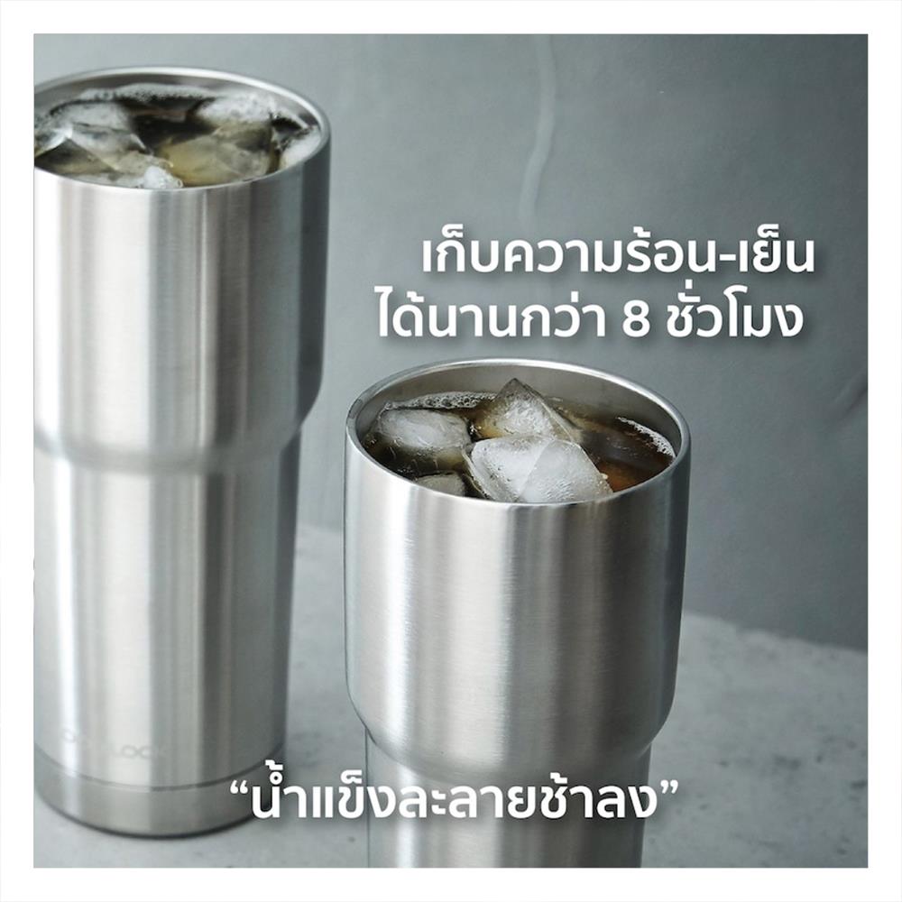 แก้วน้ำสุญญากาศ LOCKNLOCK 470 มล. สีเงิน