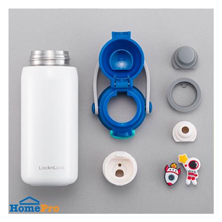 กระติกสุญญากาศ LOCKNLOCK DIY STRAM TUMBLER 350 มล. สีน้ำเงิน_4