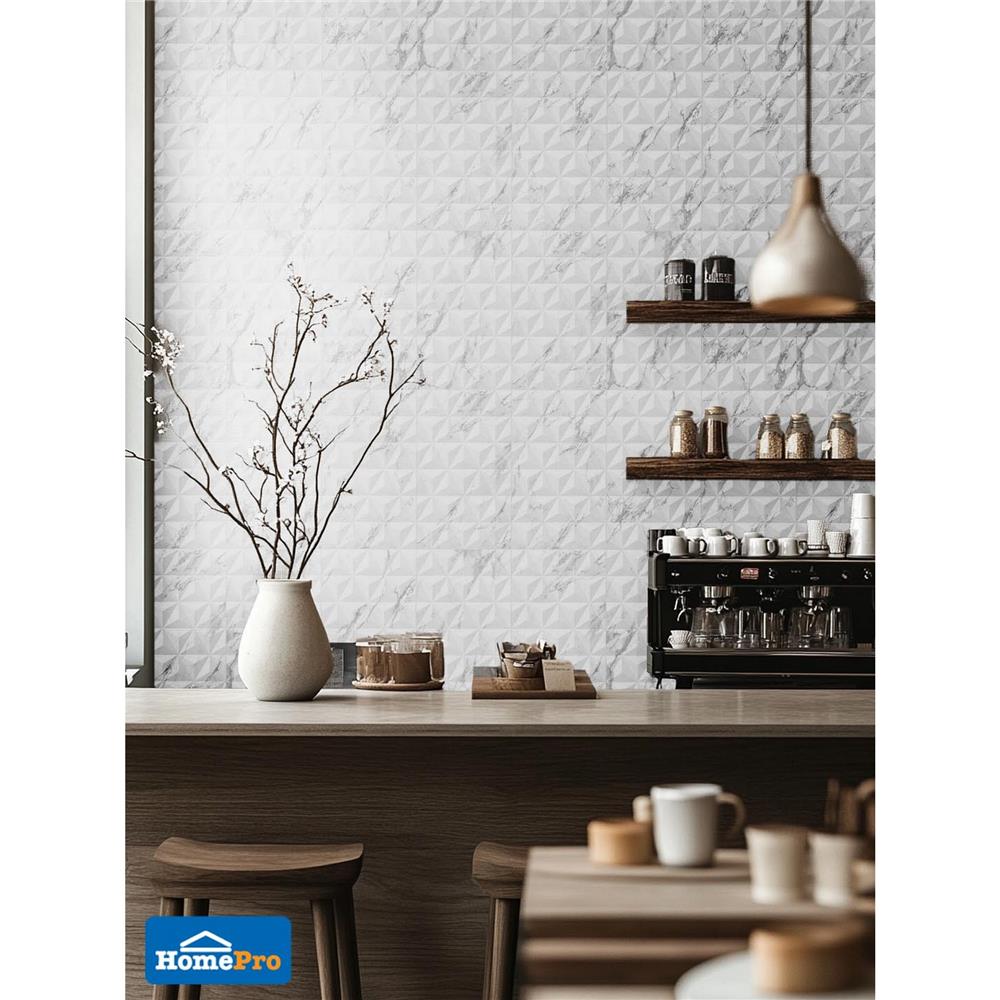 กระเบื้องผนัง 10x16 นิ้ว DURAGRES คอนนอลลี่ ไวท์ A 1 ตร.ม.