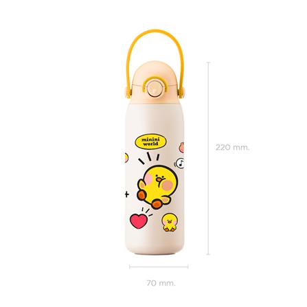 กระติกสุญญากาศ LOCKNLOCK LINE FRIEND 520 มล. สีเหลือง_1