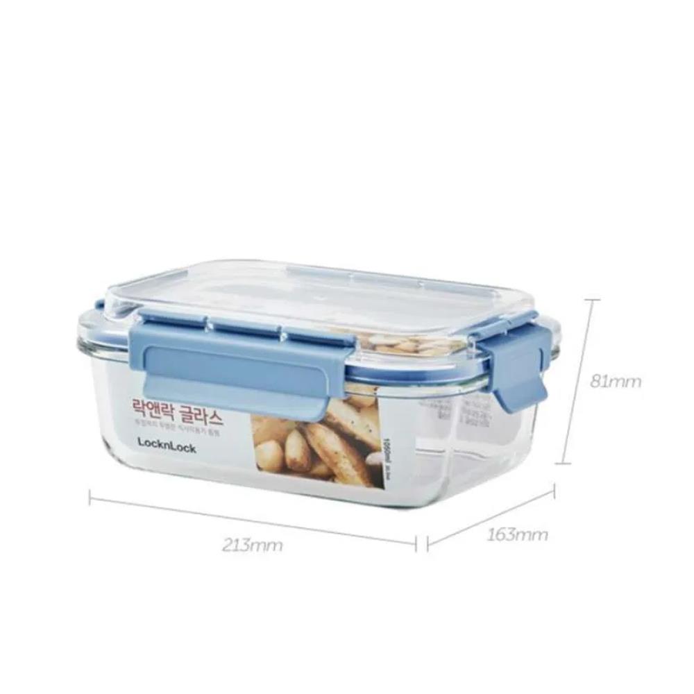 กล่องอาหารเหลี่ยม LOCKNLOCK TRITAN 1.05 ลิตร