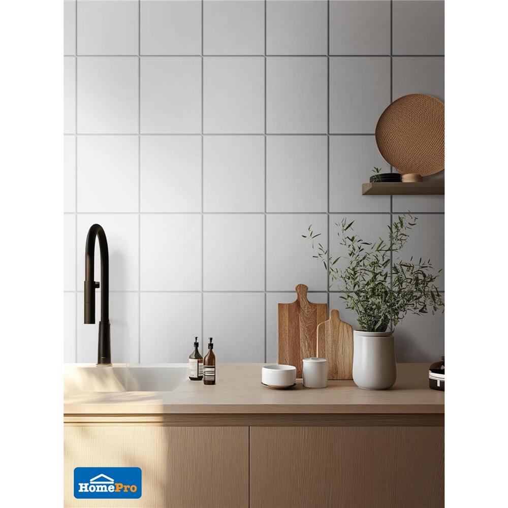 กระเบื้องผนัง 8x12 นิ้ว COTTO ลูน่า กลอส ไวท์ PM 1 ตร.ม.