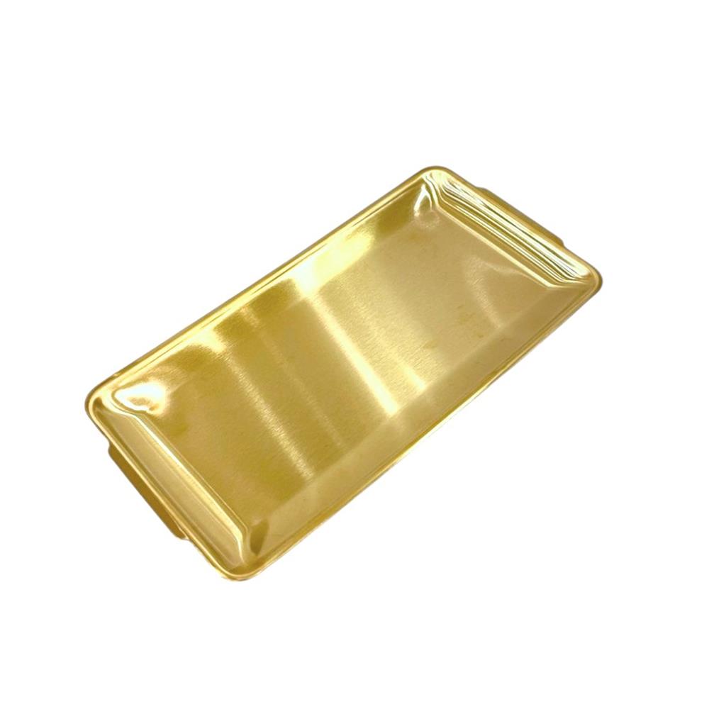 จานสเตนเลสเหลี่ยม 5.5 นิ้ว FOFO KOREA สีทอง