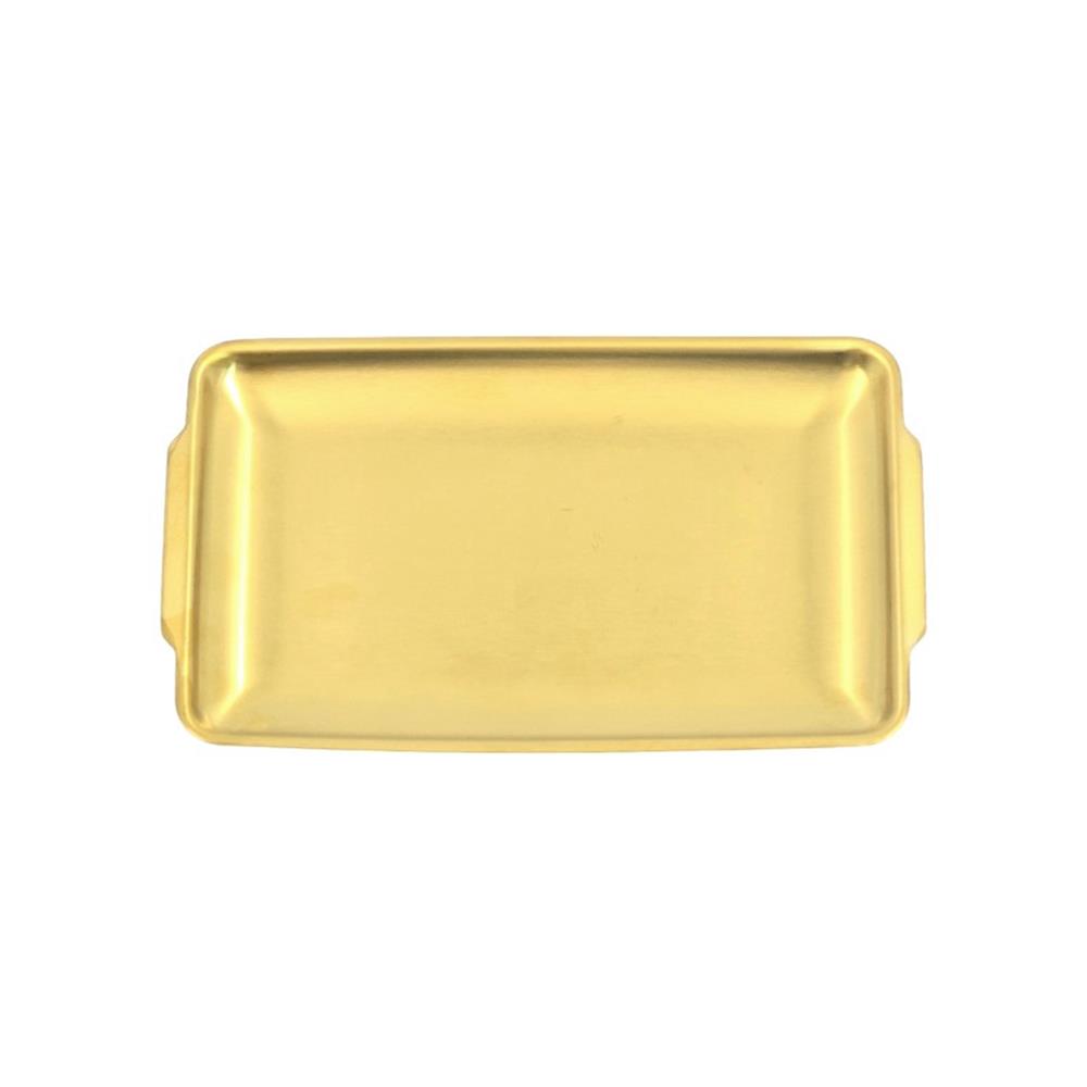 จานสเตนเลสเหลี่ยม 5.5 นิ้ว FOFO KOREA สีทอง