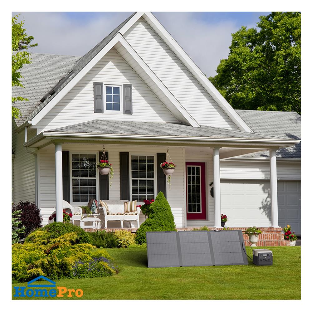 แผงโซลาร์เซลล์ แบบพกพา ECOFLOW 160 วัตต์ สีดำ