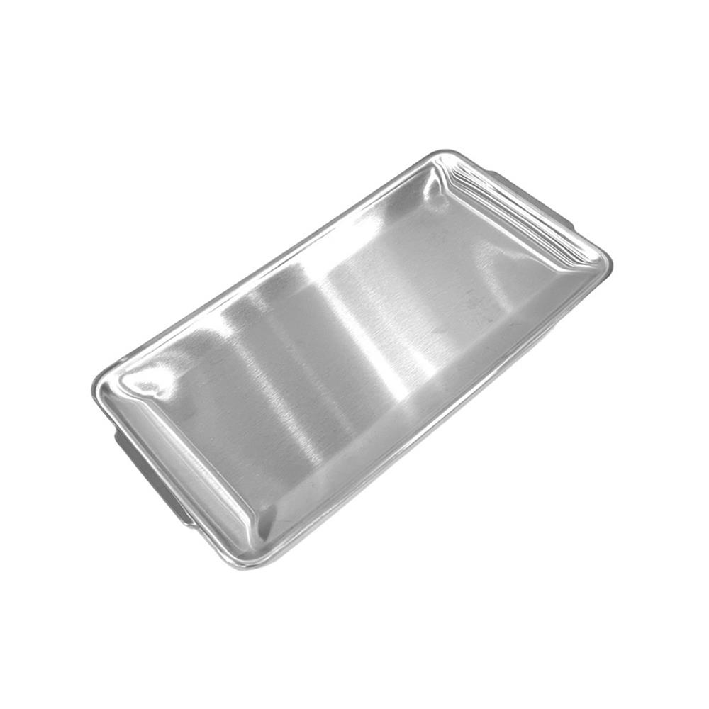 จานสเตนเลสเหลี่ยม 8 นิ้ว FOFO KOREA สีเงิน