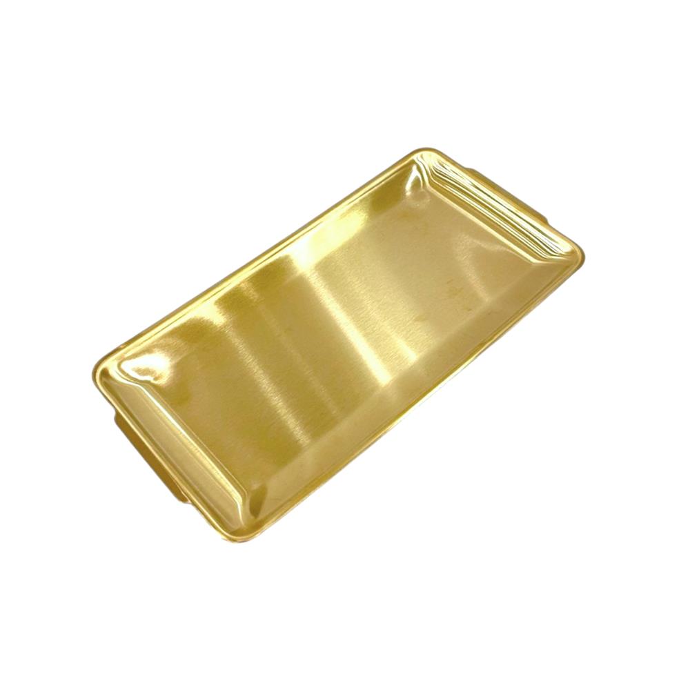 จานสเตนเลสเหลี่ยม 6 นิ้ว FOFO KOREA สีทอง