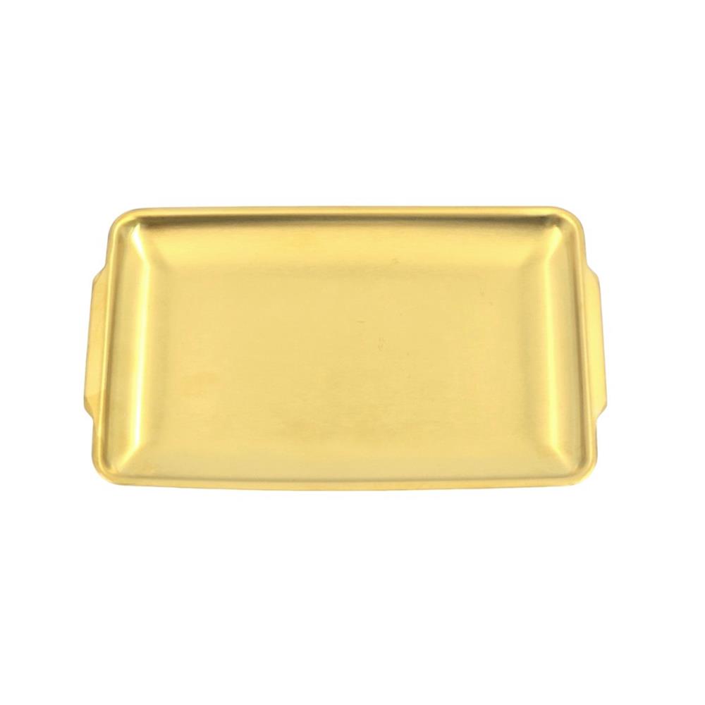 จานสเตนเลสเหลี่ยม 6 นิ้ว FOFO KOREA สีทอง