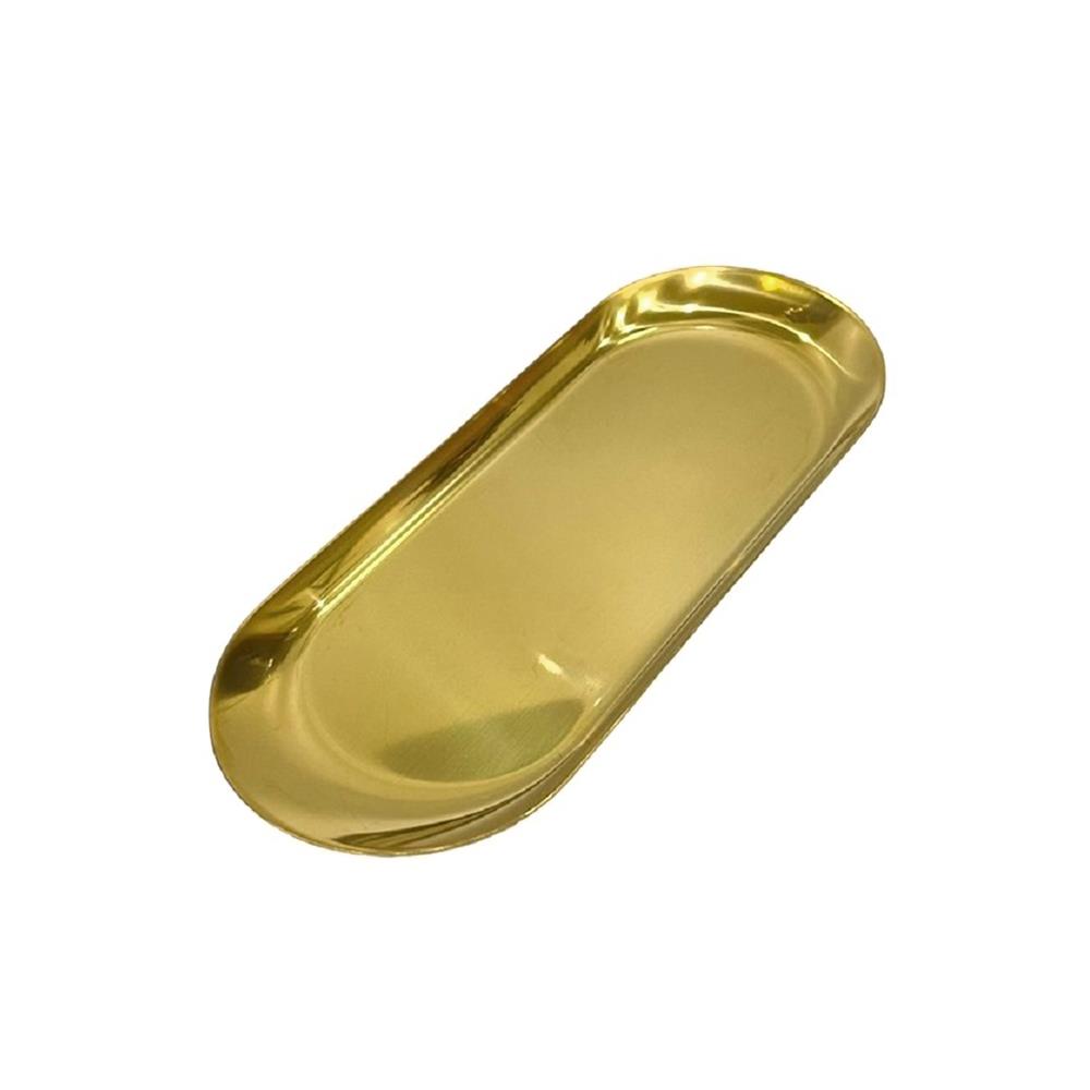 จานสเตนเลสเหลี่ยม 3.5X9 นิ้ว FOFO KOREA สีทอง