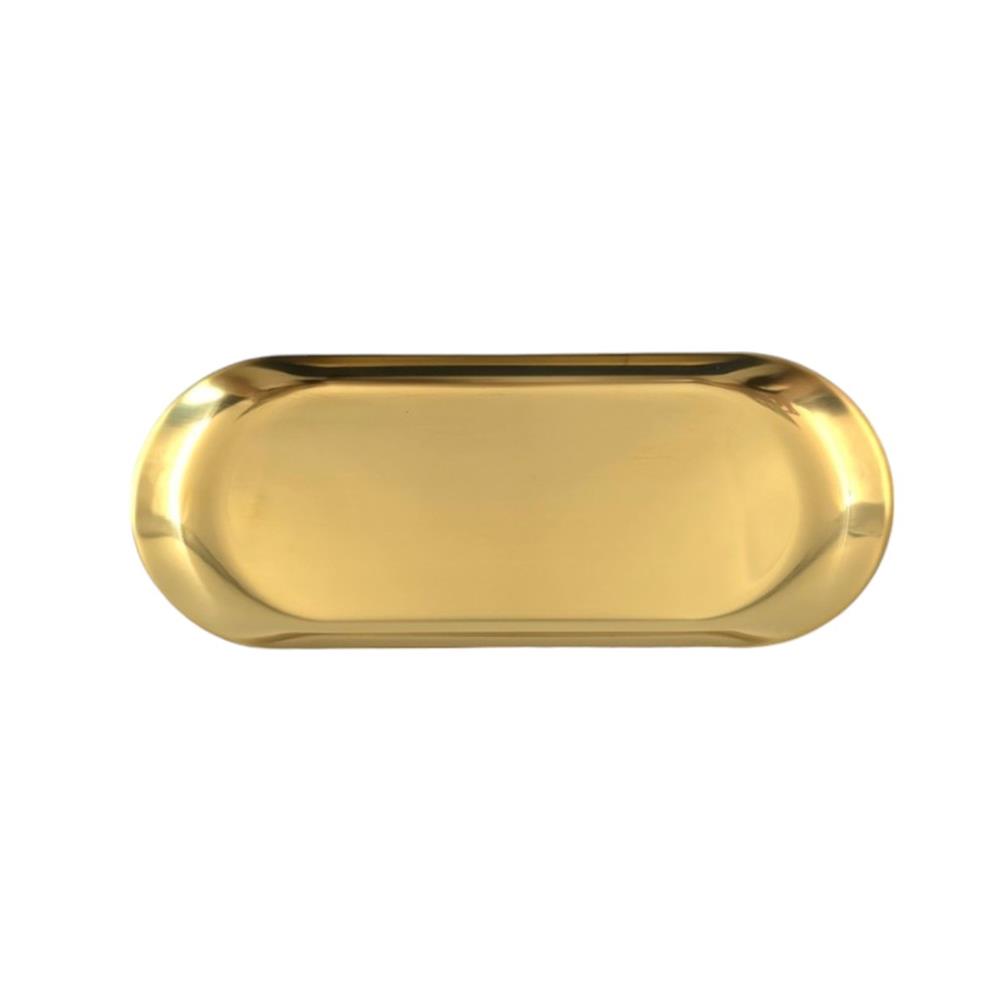 จานสเตนเลสเหลี่ยม 3.5X9 นิ้ว FOFO KOREA สีทอง