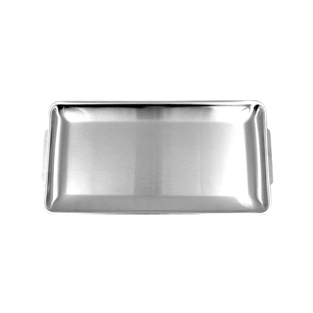 จานสเตนเลสเหลี่ยม 6 นิ้ว FOFO KOREA สีเงิน