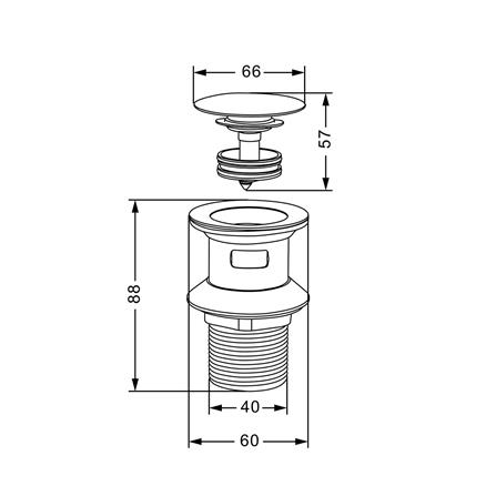 สะดืออ่างล้างหน้าแบบกด RASLAND RA K111-STN-BASIN_6