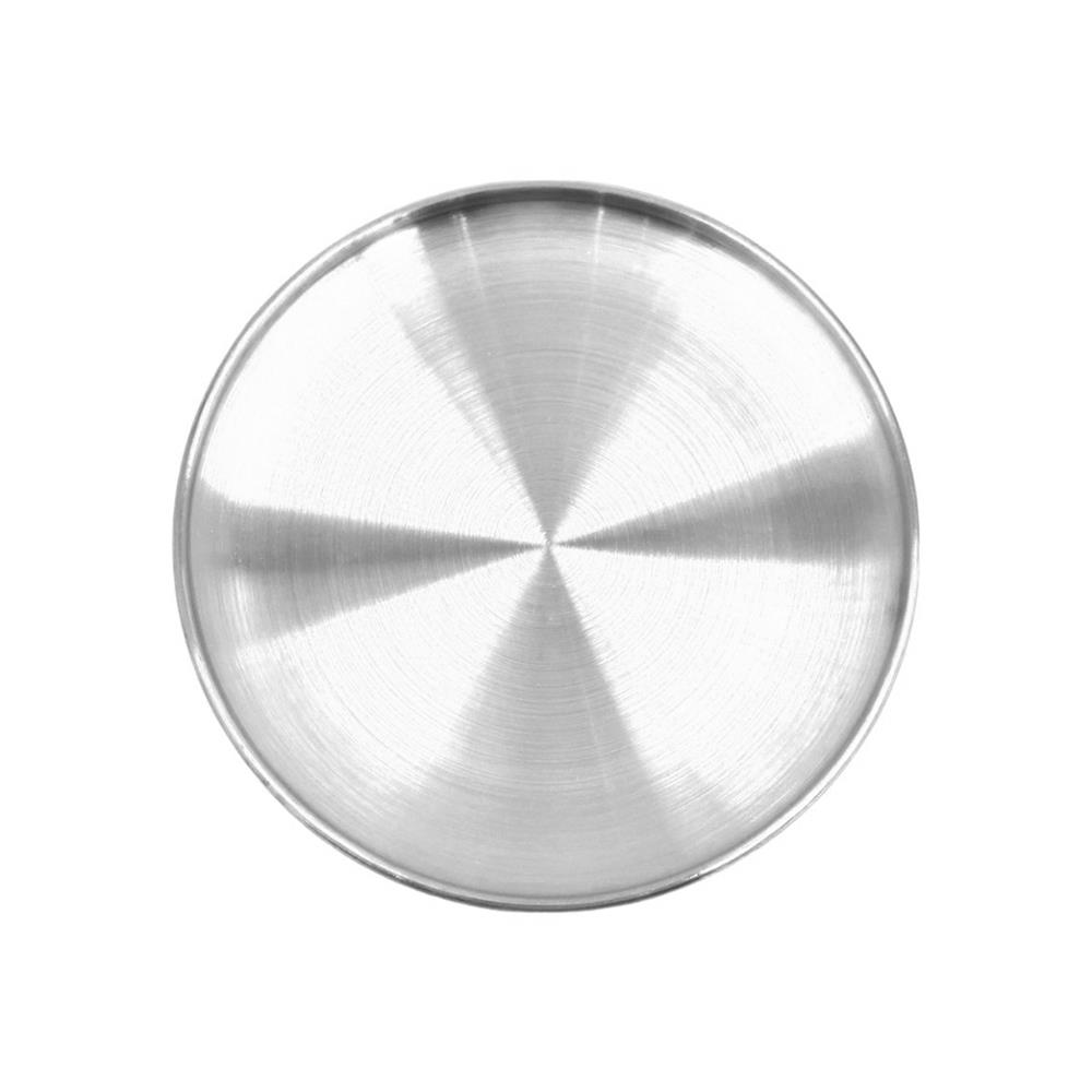 จานสเตนเลสตื้น 9 นิ้ว FOFO KOREA สีเงิน