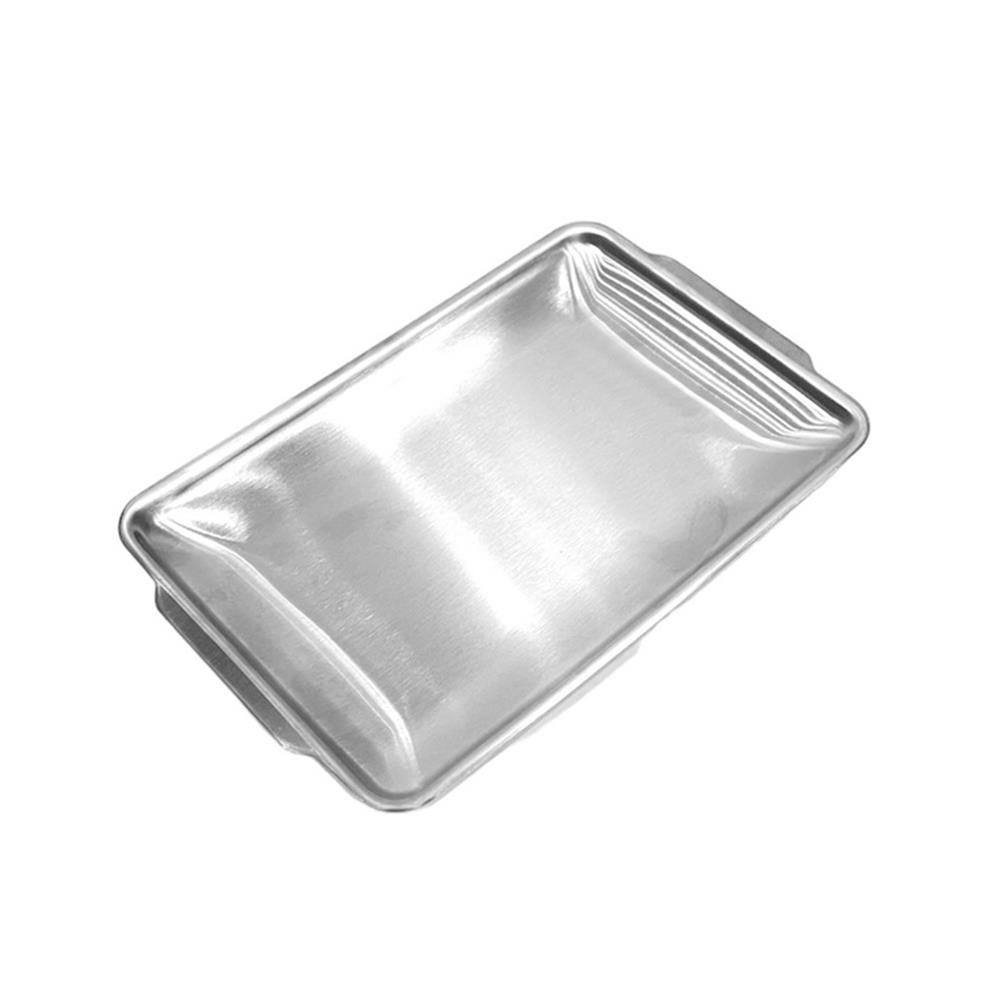 จานสเตนเลสเหลี่ยม 5.5 นิ้ว FOFO KOREA สีเงิน