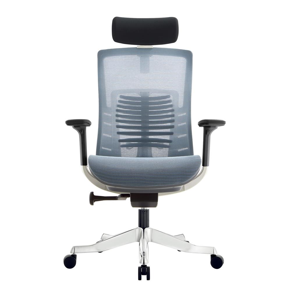 เก้าอี้สำนักงาน BWELL GRETA A62-2W สีขาว/เทาเข้ม_1