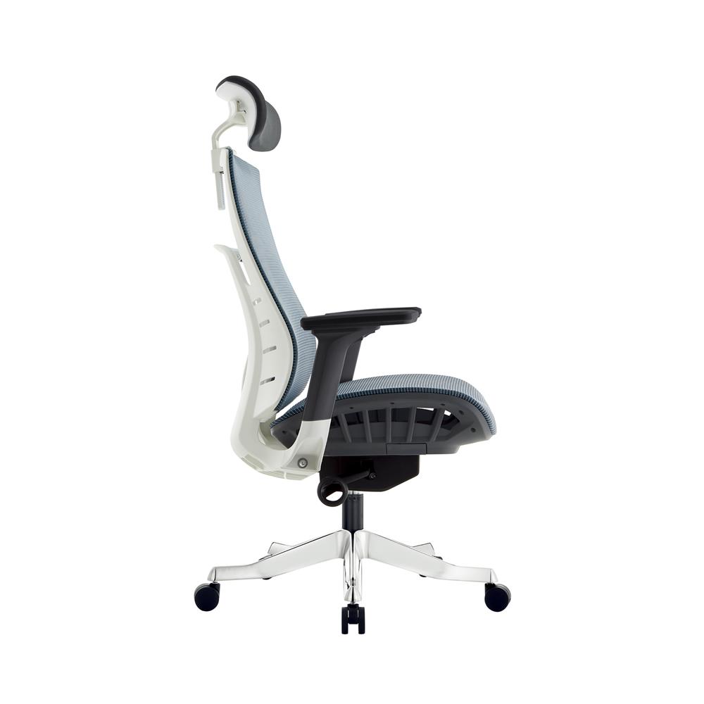 เก้าอี้สำนักงาน BWELL GRETA A62-2W สีขาว/เทาเข้ม