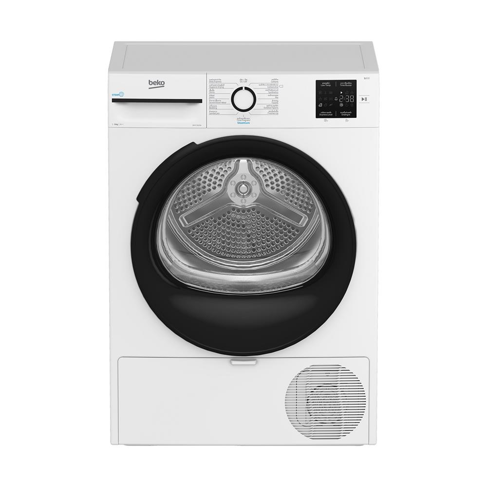 เครื่องอบผ้าฝาหน้า BEKO BM3T3929W 9 กก. HEAT PUMP สีขาว